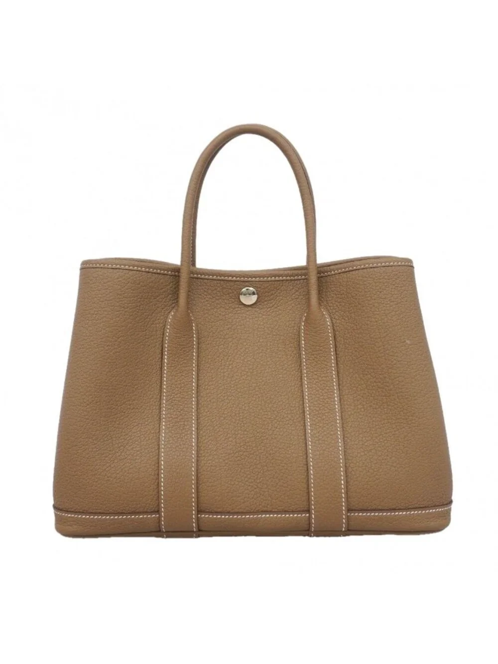 Hermes Tote Garden Party TPM Negonda Etoupe Silver